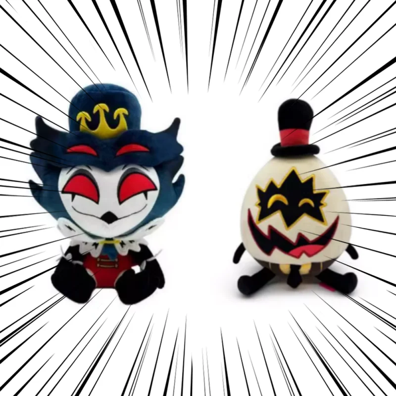 

Cartoon Hazbin Hotel Helluva Boss Striker Eggmen Plush Toy Soft Stuffed Doll Anime Cotton Figurine Birthday Gift