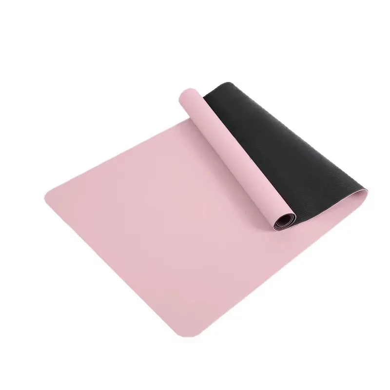 Estera de Yoga 2025, recién llegado, carcasa de coco rosa, goma PU silenciosa, antideslizante con correa gratis para entrenamientos en casa y estudio, el más vendido
