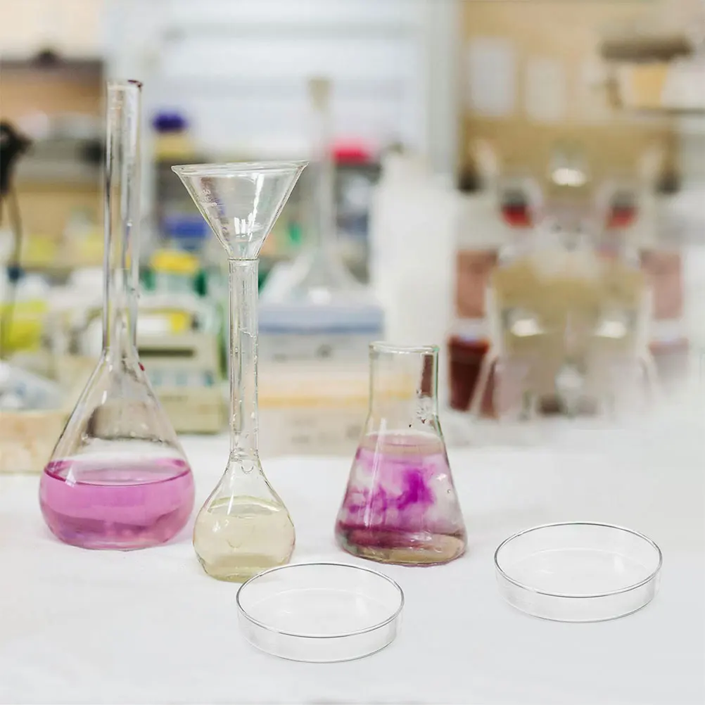 

Laboratory Glass Petri Dishes L Enhanced Thickness Secure Lid Perfect for Tissue Culture Scientific Observations