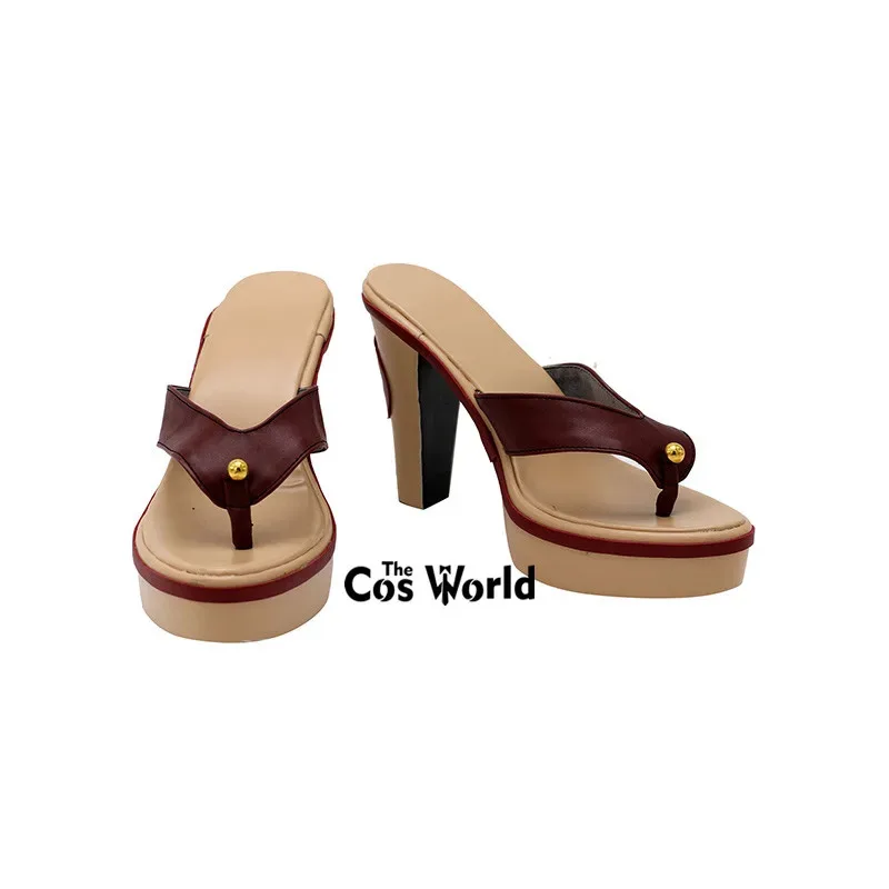 Genshin Raiden Shogun Games Customize Cosplay High Heels Shoes