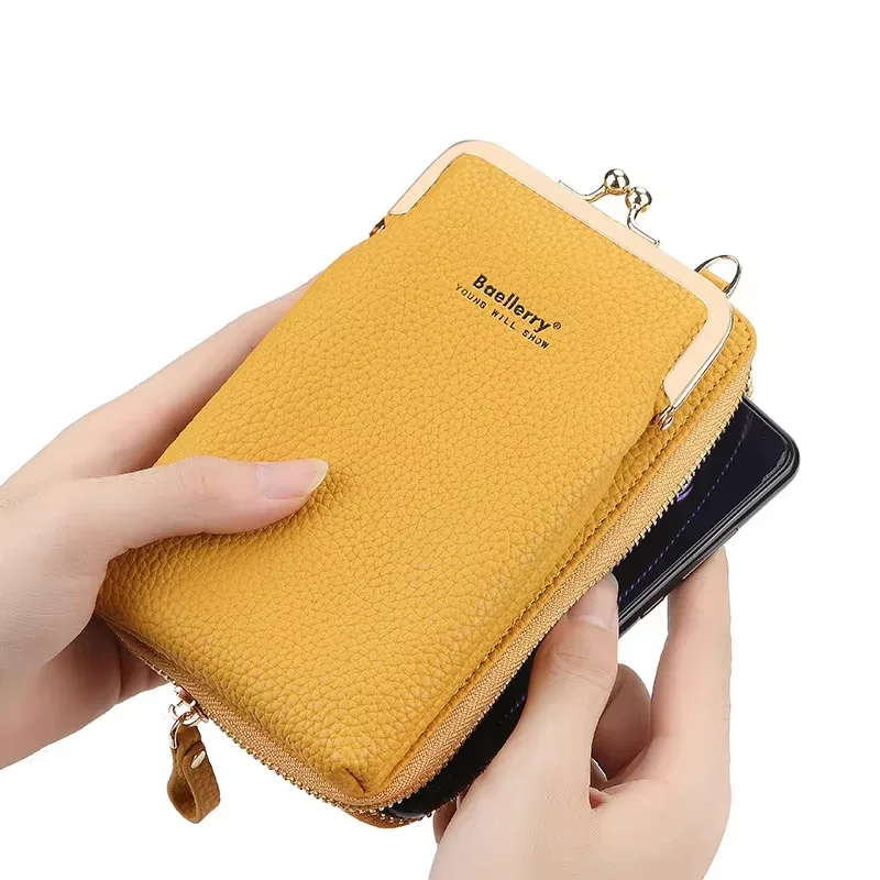HOT Fashion Colorful Small Phone Bag Women Portable Shoulder Bags Woman Mini Pu Leather Crossbody Messenger Bag Ladies Purse
