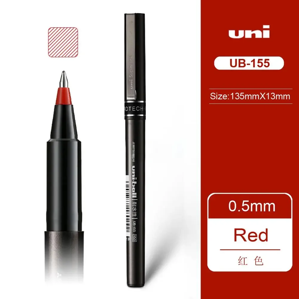 Japan UNI Gel Stift Kugelschreiber UB-155/177 Student Büro Zubehör Student Schule Schreibwaren 0,5/0,7mm Kawaii gerade Flüssigkeit
