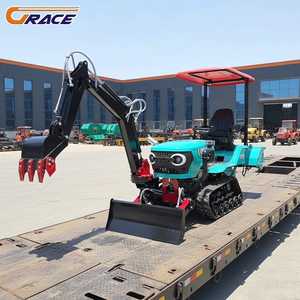 

Customization Euro V Emission Farm Tractor 35HP 50HP Garden Crawler Tractor With Tools Accessories