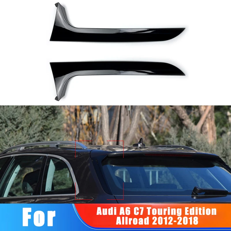 

For Audi A6 C7 Touring Edition Allroad 2012-2018 Car Window Trim Lip Spoiler Side Wing Spoiler Car Stickers Accessories