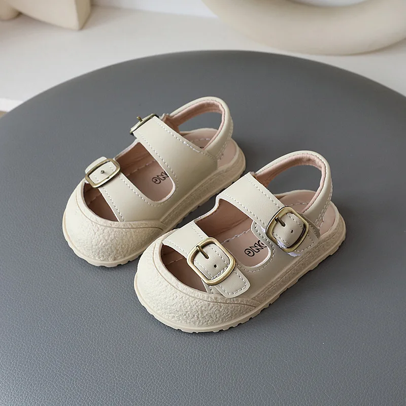 صندل رياضي على الطراز الكوري للأطفال ، حذاء نعل ناعم ، مانع للإنزلاق ، صنادل شاطئ للفتيان والفتيات ، h05303 ، الصيف #4