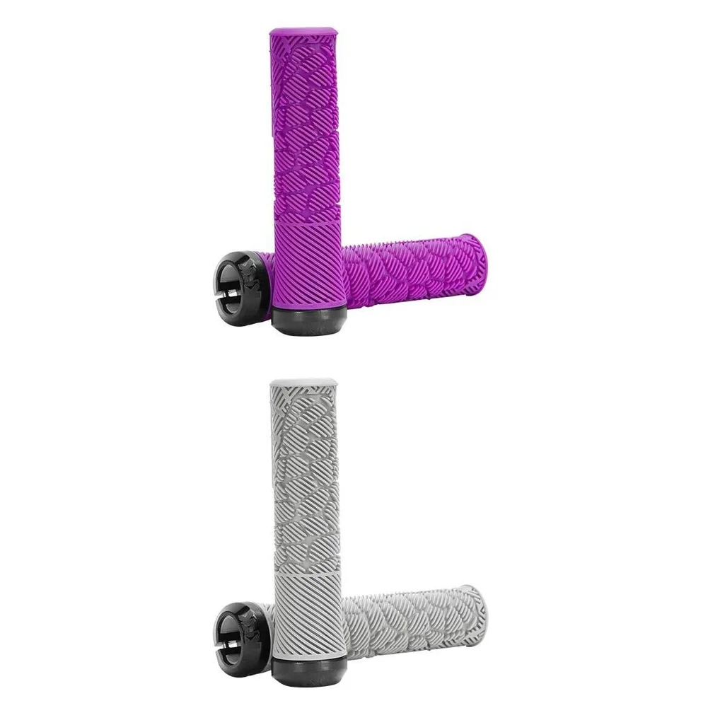 

Bike Handlebar Grips With Lock Ring For Mountain Bikes Anti-Slip TPE&PP5 Deep Textures Shock Absorption 1 Pair Grips