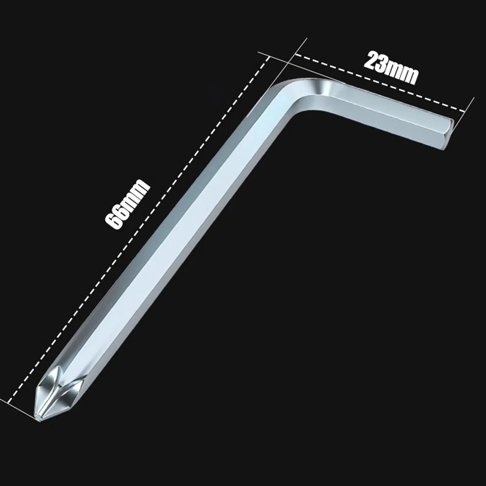 45# Steel Hex Wrench Screwdriver Combination with Angled Shaft and Chamfered Tips for Reliable Fastening in Industrial Use