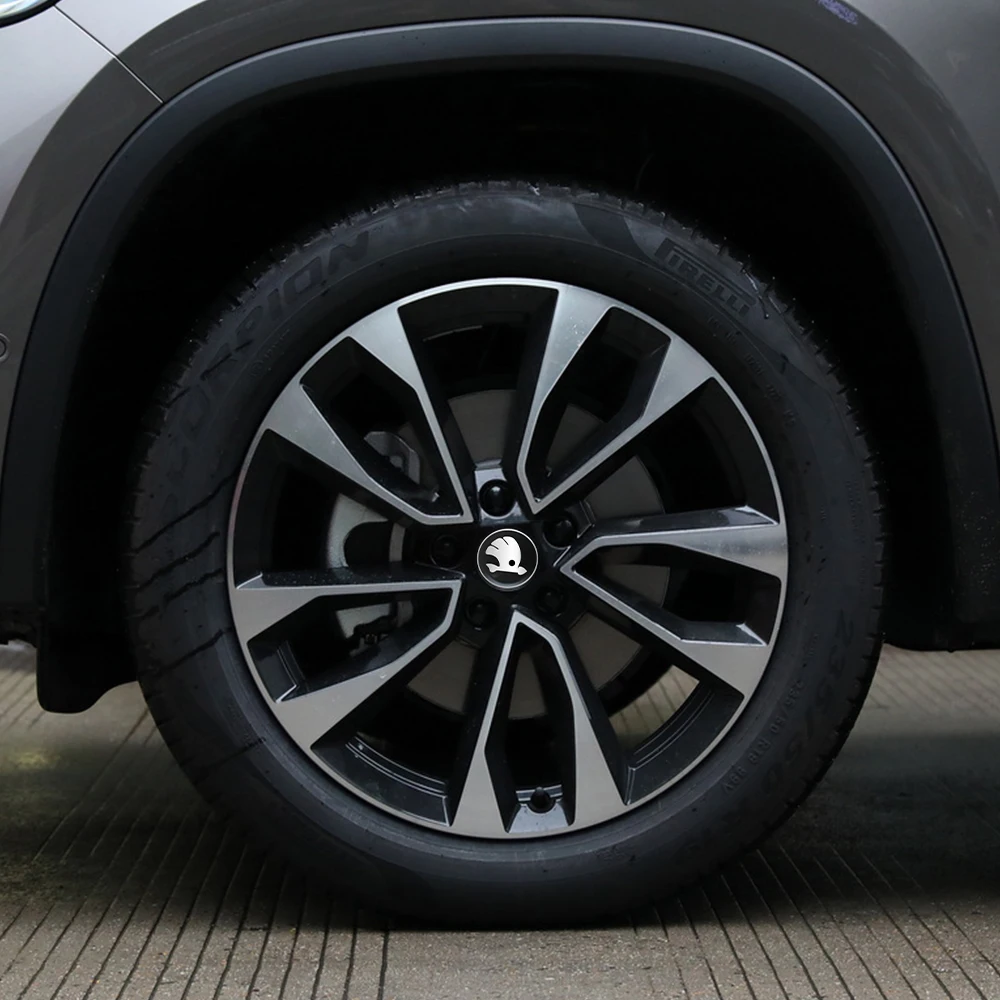 4 Stück 56/60/65/68mm Auto-Radnabenkappen Aufkleber Abdeckung Zubehör für Skoda Rapid Scala Kodiaq Fabia Kamiq Karoq Octavia 3 – Detail 8