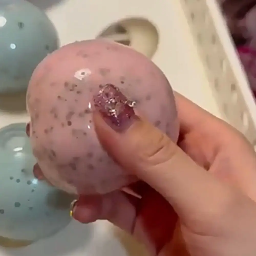 Bola hecha a mano realista para aliviar el pellizco fresco moldeable para apretar con sensación de mantequilla divertida