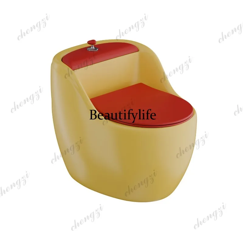Color dopamine ordinary toilet personalized creative siphon household bathroom silent toilet