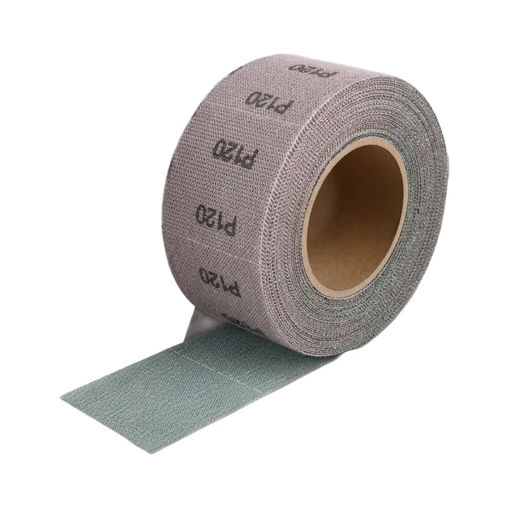 1pc Mesh Sanding Roll 70mmx12m 80-800grit  Sandpaper Roll Sanding Belt Drawable Sand Paper For Woodworking Automotive Metal