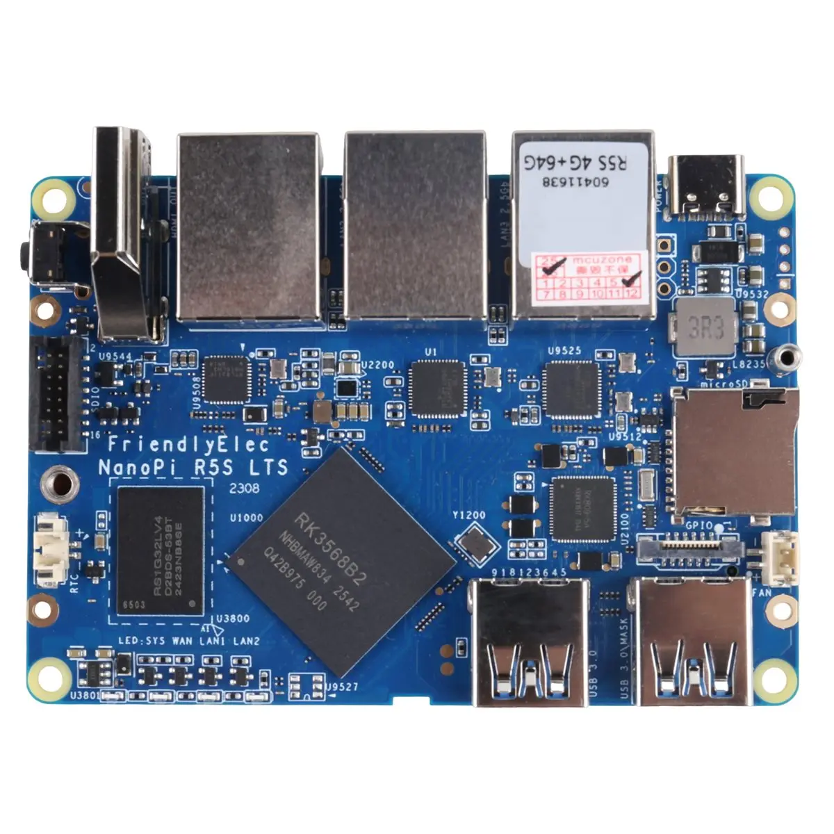 Top Sale For R5S Router 4G+32G RK3568 Development Board OpenWRT -Compatible Dual 2.5G Gigabit Network Router A