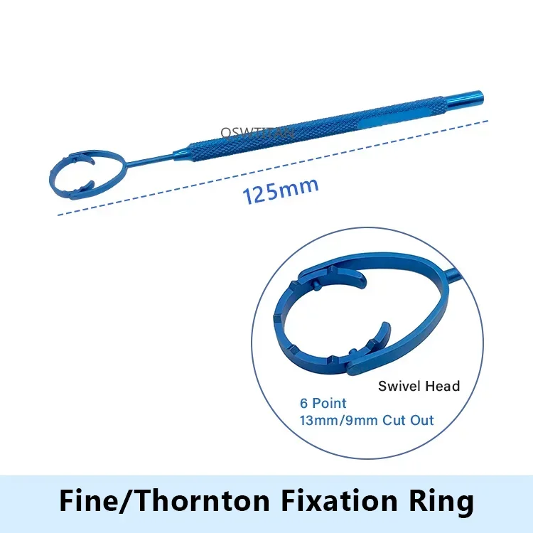 Fine Thornton Fixation Ring Swivel Head ring fixator Hook 1pc Titanium Ophthalmic Surgical Instrument