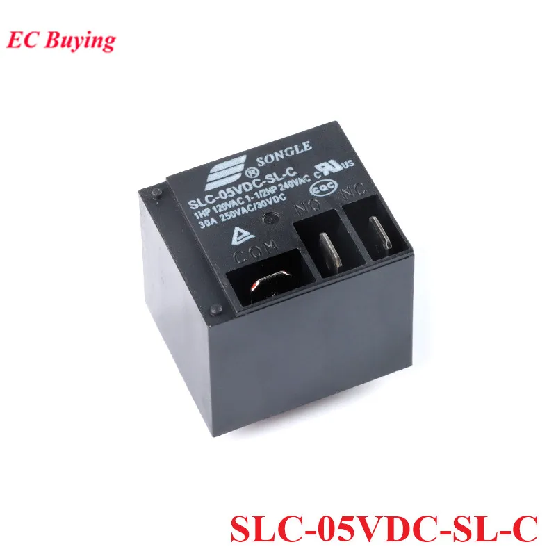 Relays DC 5V 12V 24V 30A SLC-05VDC-SL-C 5VDC SLC-12VDC-SL-C  12VDC SLC-24VDC-SL-C 24VDC 5Pin Power Converter Relais