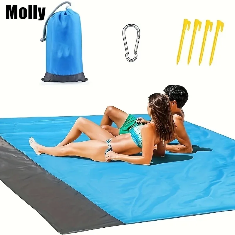 1pc Moisture-proof Beach Blanket Quick Drying Outdoor Picnic Mat Lightweight & Sandproof Picnic Mat for Travel Camping Hiking