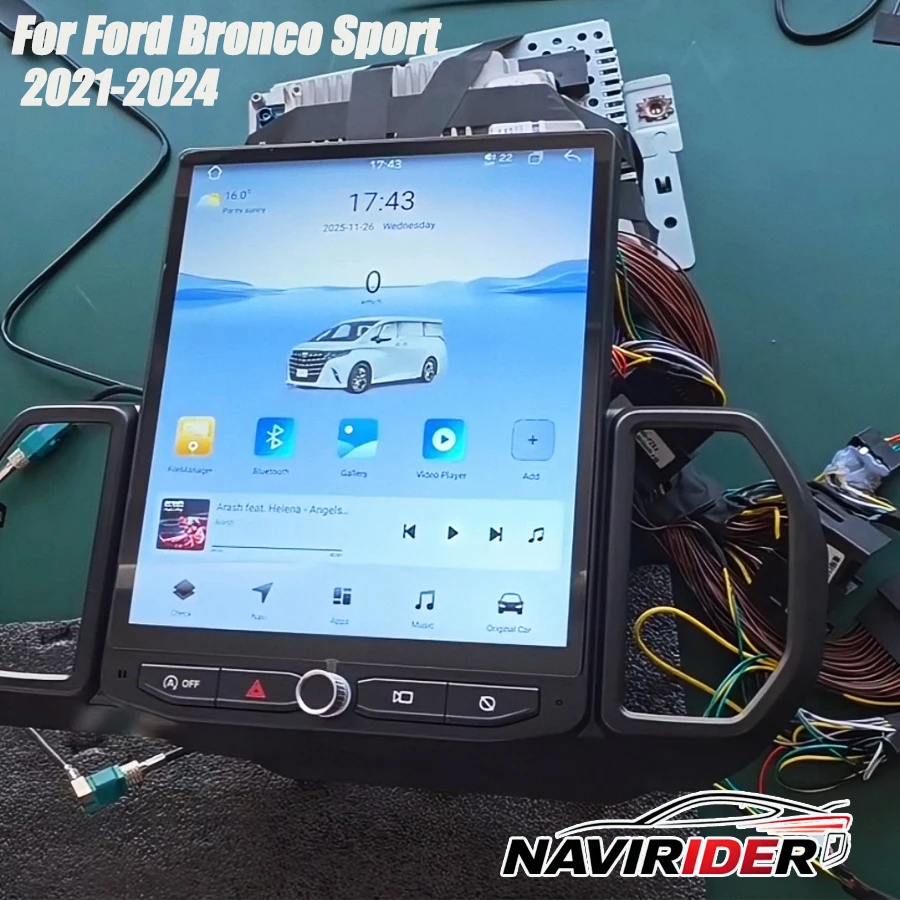 Android 15 Dual Systems For Ford Bronco Sport 2021‑2024 Car Radio GPS Navigation Bluetoot Multimedia Wifi Stereo Player Headunit
