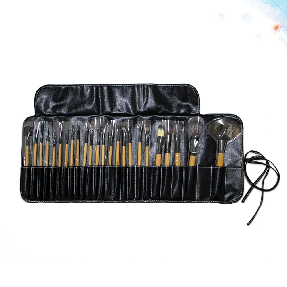 24Pcs Professional Makeup Brush Set Soft Nylon Bristles Wooden Handle Perfect for Daily and Professional Makeup Needs