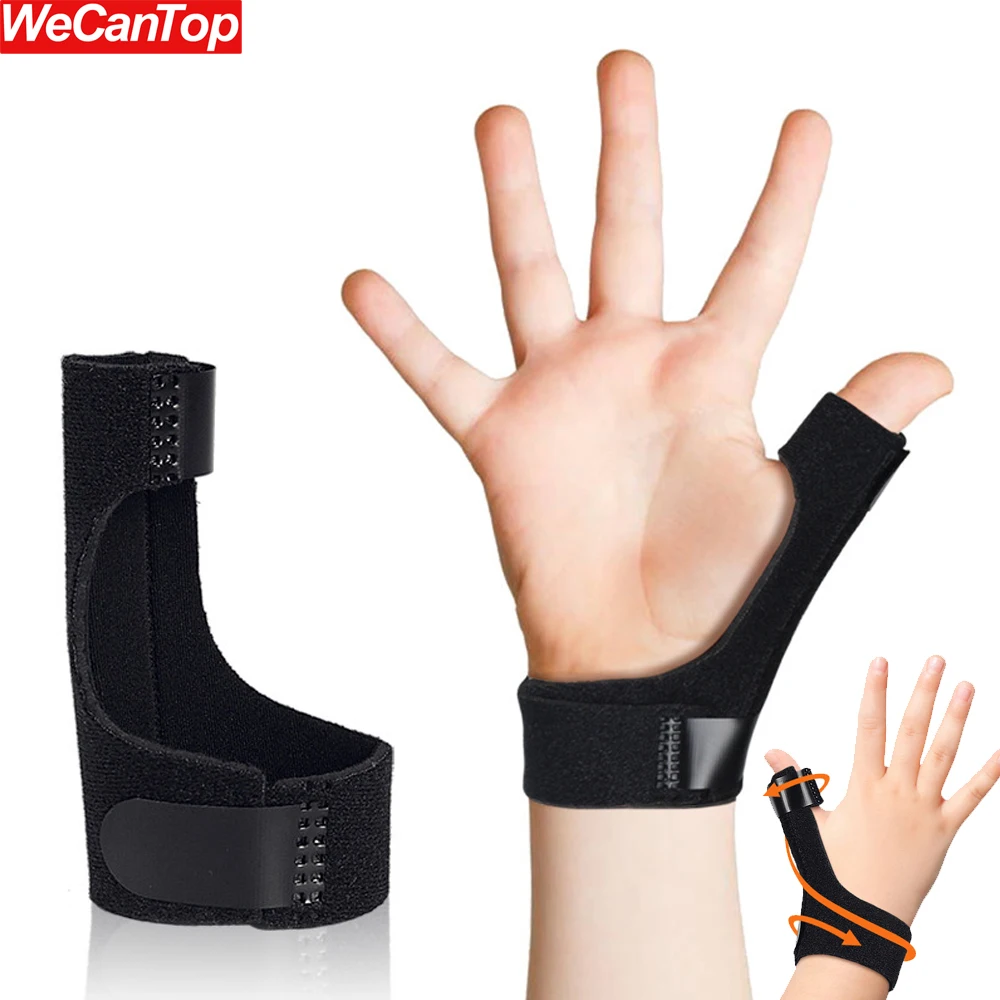 1PC Adjustable Thumb Brace - Finger Splint for Fracture & Pain Relief, Thumb Stabilizer Support for Kids & Adults (Saddle Joint)