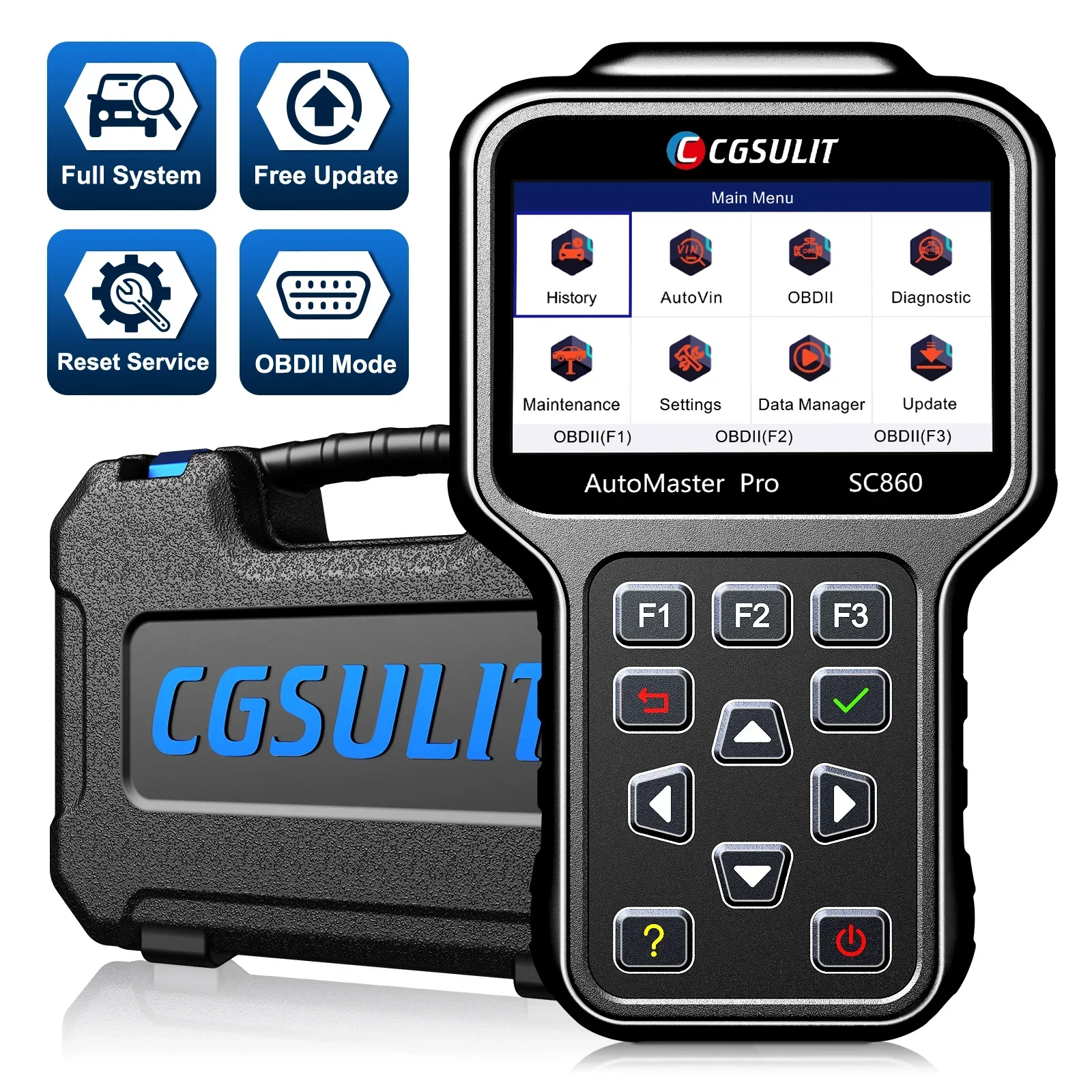 SC850 OBD2 Auto Scanner OBDII/EOBD Clear Codes LCD Display US EU Asian Brand Car Code Reader Diagnostic Tool