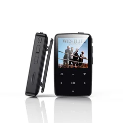 Q03 16GB Touch Key Bluetooth Clip MP3 Player For Sports,Music Player With Clip For Kids, Support Up To 128GB TF Card