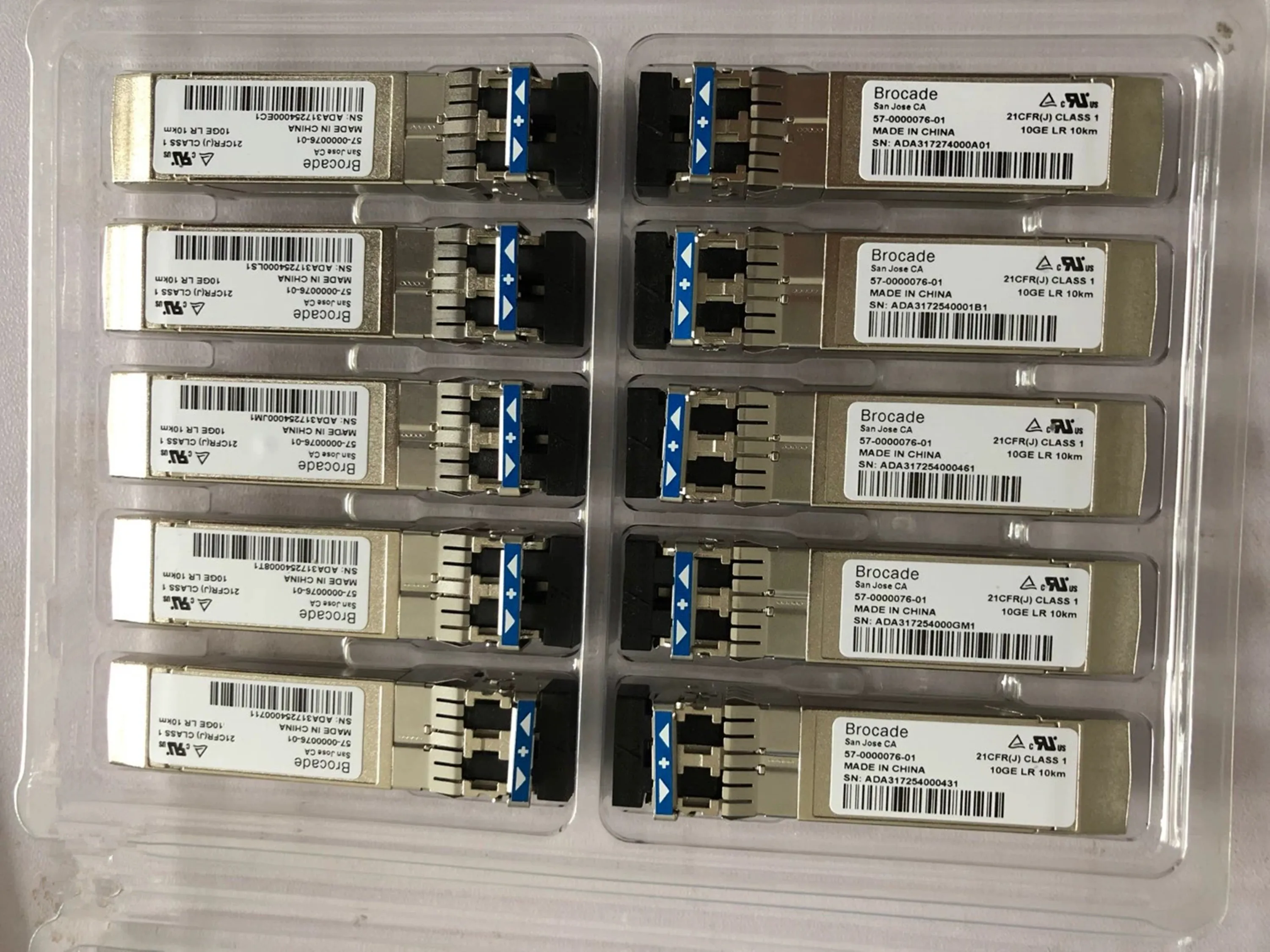 

Optical switch SFP 10G 10km Brocade/57-0000076-01 LR 10G fiber Module/10G Single mode optical transceiver/brocade 10g sfp lr