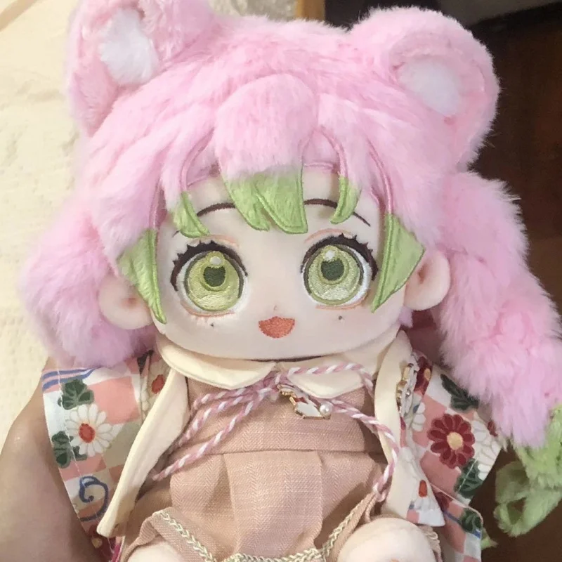 애니메이션 귀멸의 칼날 이구로 오바나이 칸로지 미츠리 핸섬 인형 20cm 코스프레 만화 소프트 바디 옷 갈아입히기 크리스마스 베개 선물