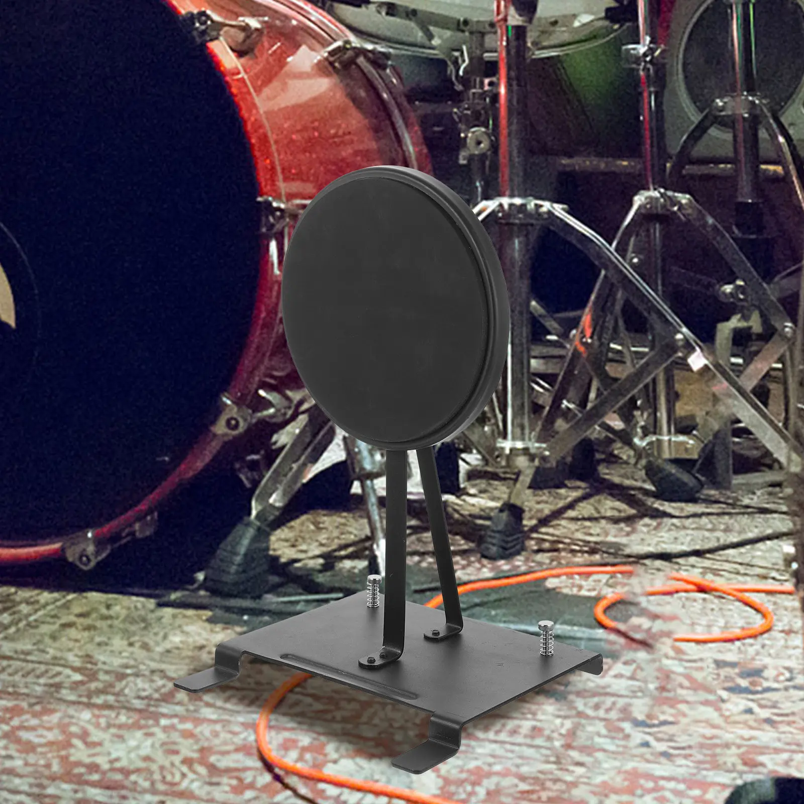 

Bass Drum Pedal Exerciser Mat Silent Drum Set Trainer for Beginners Heavy-Duty Kick Pedal Replacement Pad Silent Exercise Mat