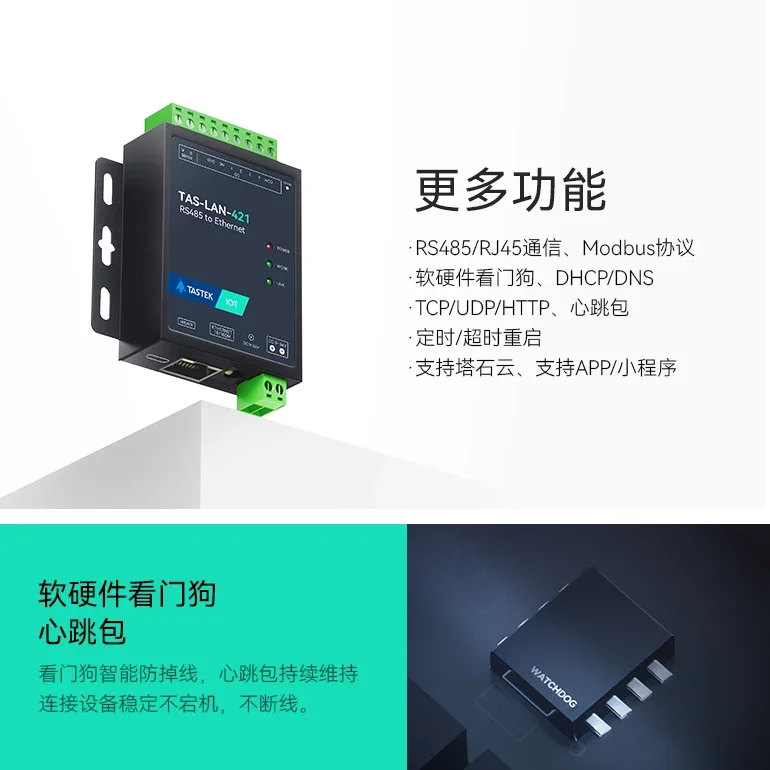 4 controller IO remoto Relè di rete Ethernet Porta seriale RS485 Porta di rete Modulo di uscita switch IO