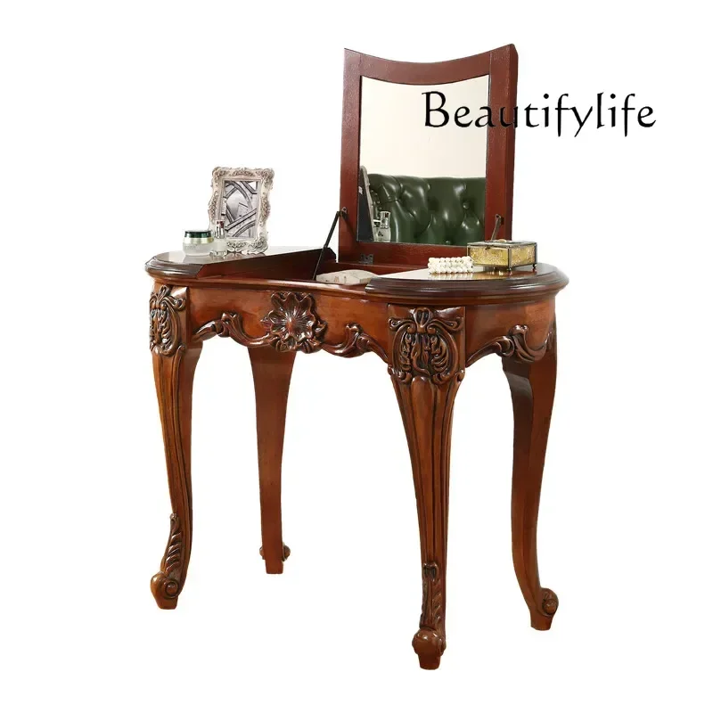 

Modern Minimalist Vanity Table Luxury Solid Wooden Stuff Vanity Table Girl Unique Penteadeira De Maquiagem Bedroom Furniture