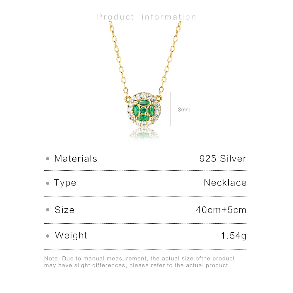 VEWANT New 925 Sterling Silver Marqulse CZ ZIrcon Round Pendant Charm Long Chain Necklace 2023 Women Wedding Jewels