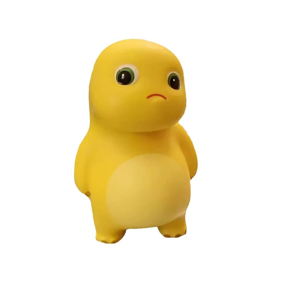 Dinosaurier-Figur, kleiner Milchdrache, Dekompressionsspielzeug, Quetschspielzeug, langsamer Rückprall, Milchdrache, Quetschspielzeug, weich, gefüllt, Gelb