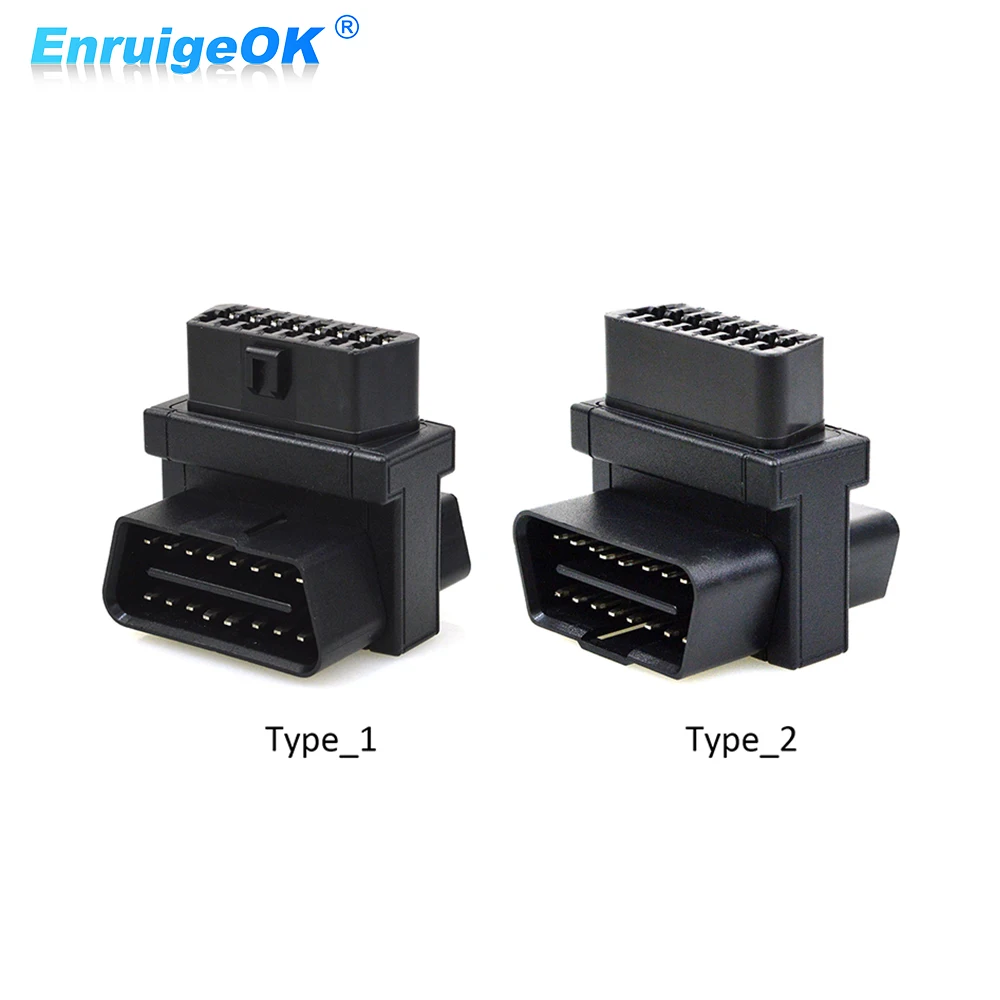 EnruigeOK Pocket  OBD  Diagnostic Extension Tool  Converter Car OBD2 16pin 1 Male to 2 Female Cable Splitter Converter  Adapter