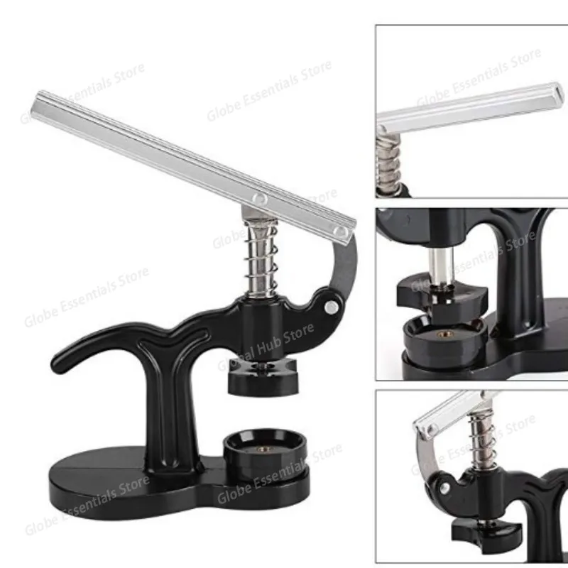 Watch Press Tool With Watch Battery Replacement Tool Kit And Fitting Dies For Watch Back Remover Closer Repair And Batte
