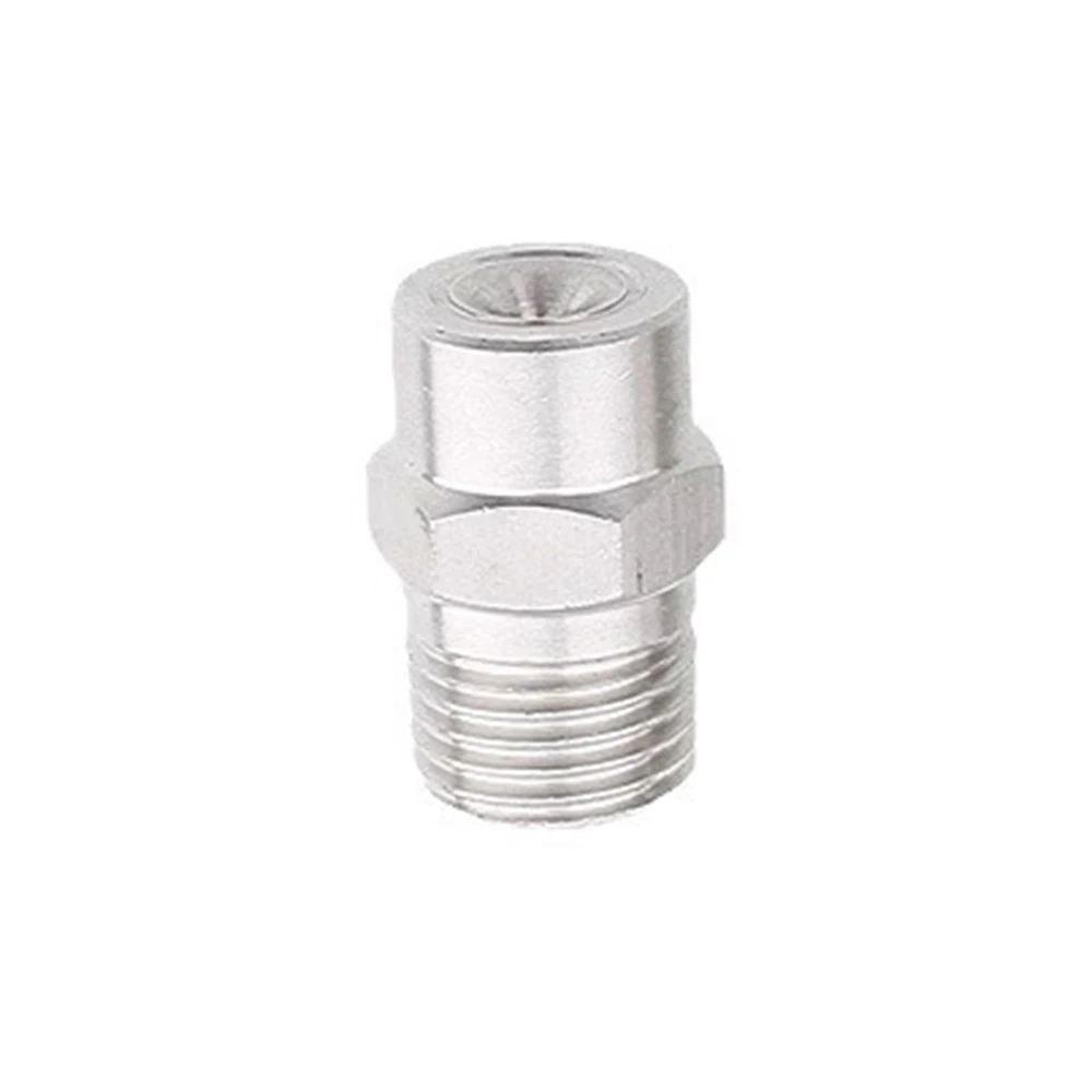 3/8' 1/2' BSPT 304 Stainless Wide Angle Water Jet Nozzle Full Cone Spray 1.6 2.0 2.4 2.8 3 3.2 3.6mm Hole