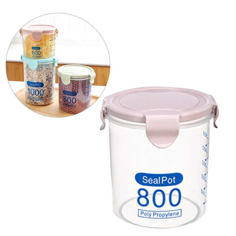 

Food Storage Containers for Sugar Flour Grain Dry Cereal Keeper Bottles Tight Sealing Leak Proof Premium Quality Transparent