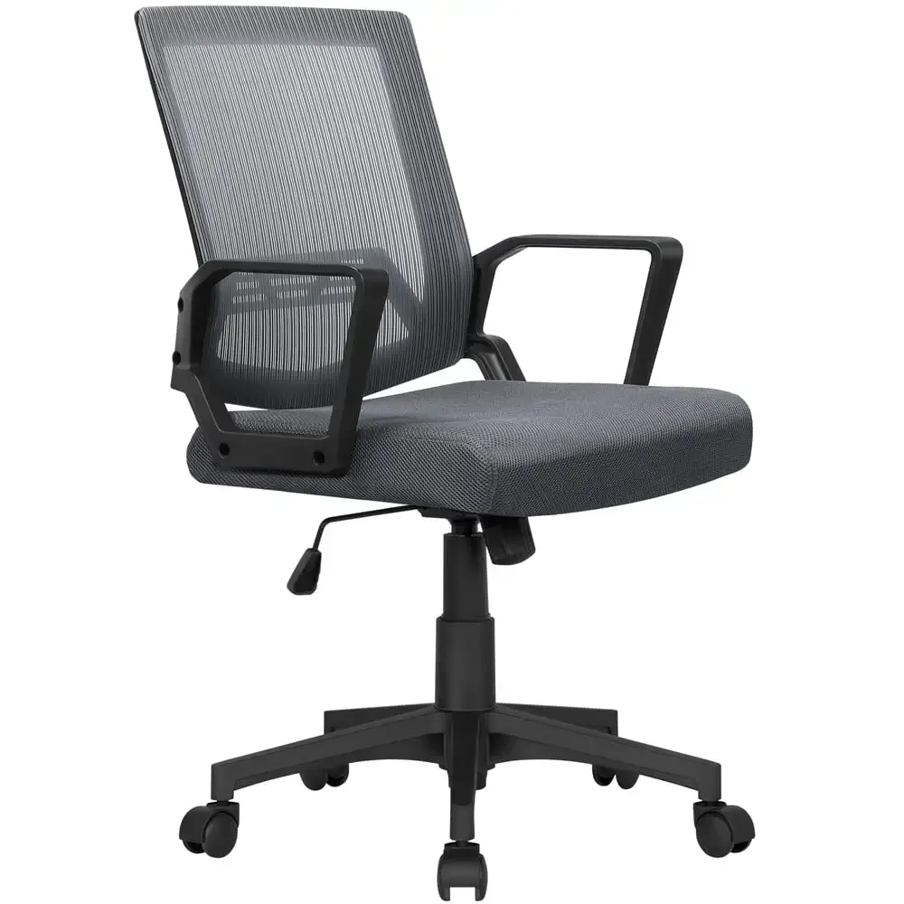 

Ergonomic Height Adjustable Mesh Office Chair with Mid-Back, Blue 2024 HOT