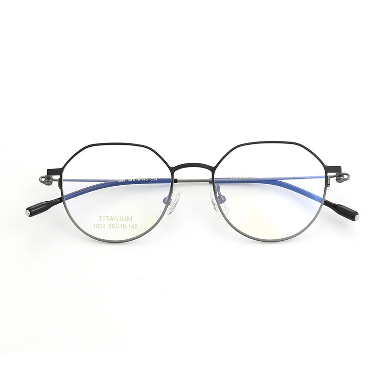 超軽量純チタンメガネフレーム手作り光学処方近視眼鏡レトロ女性男性眼鏡フレーム眼鏡