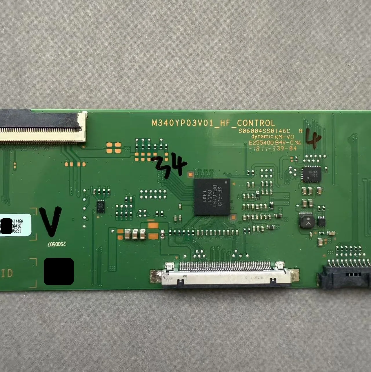 

34-ДЮЙМОВАЯ ПЛАТА T-CON M340YP03V01-HF-CONTROL M340YP01V11-HF-CONTROL