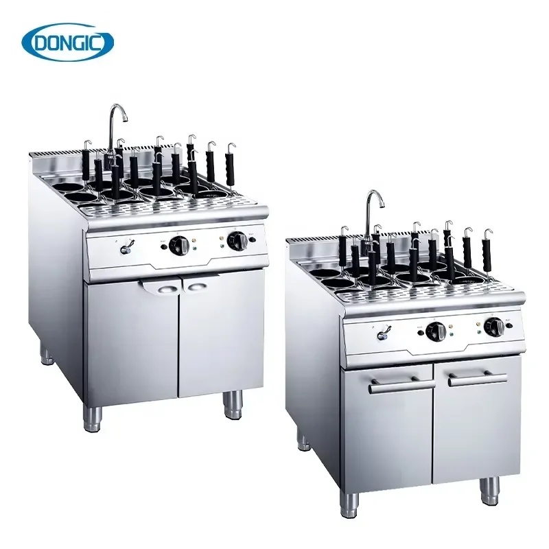 Commercial Modular Gas Noodle Maker with Adjustable Feet and Replaceable Burner Optional Cabinet Oven Combo for Hotel Kitchen