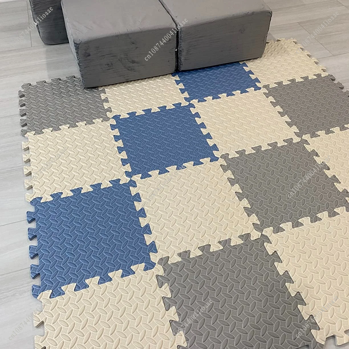 12Pcs EVA Spliced Foam Floor Mat 30x30x1CM Household Fitness Floor Mat Easy To Assemble Colorful Foam Flooring Interlocking Mat