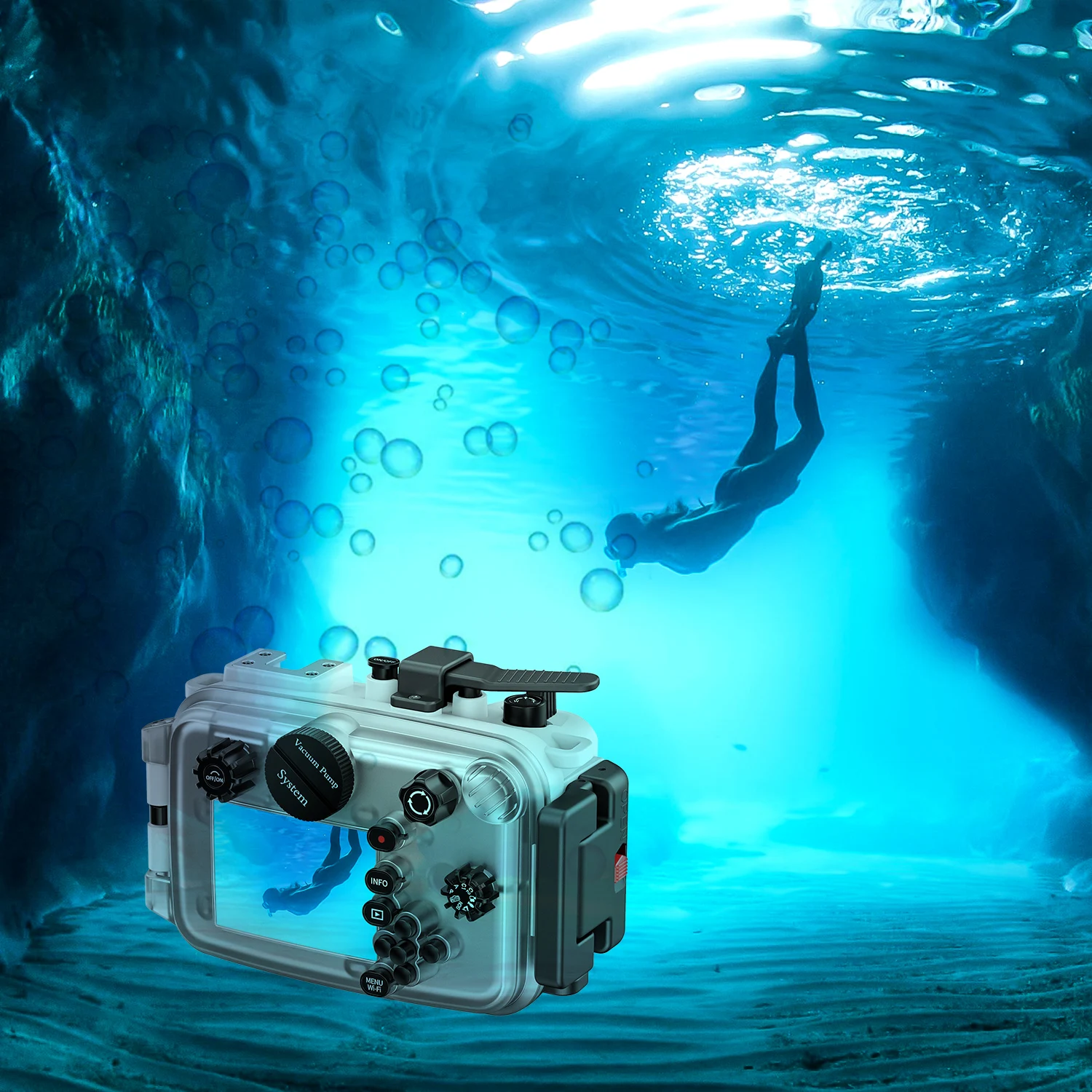 Seafrogs Scuba Diving Camera Case Cover For Olympus TG 7 TG 5 TG 6 Underwater Photography Equipment Waterproof Camera Housing 60