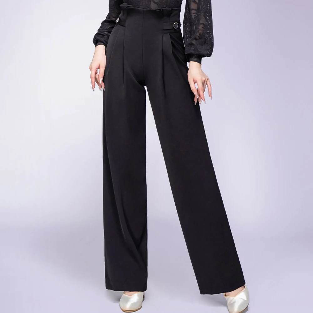 Nieuwe Latin Danswedstrijd Professionele Git Gerst Taille Verdikte Dames Hoge Taille Broek Broek Samba Elegant