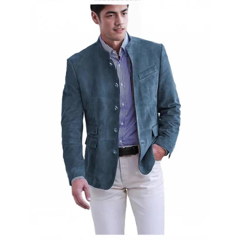 New Products in Stock Fall Winter Men Casual Suit Jacket Men's Corduroy Retro Suit Top