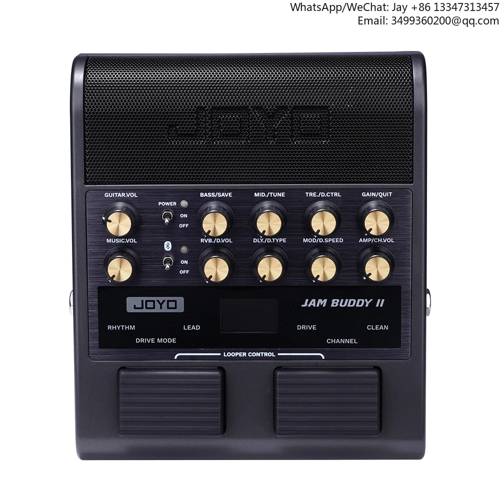 

II Electric Guitar Amp All-in-One Amp Effects Pedal USB OTG Out 14 Amp Models Drum Machine/Looper/Bluetooth