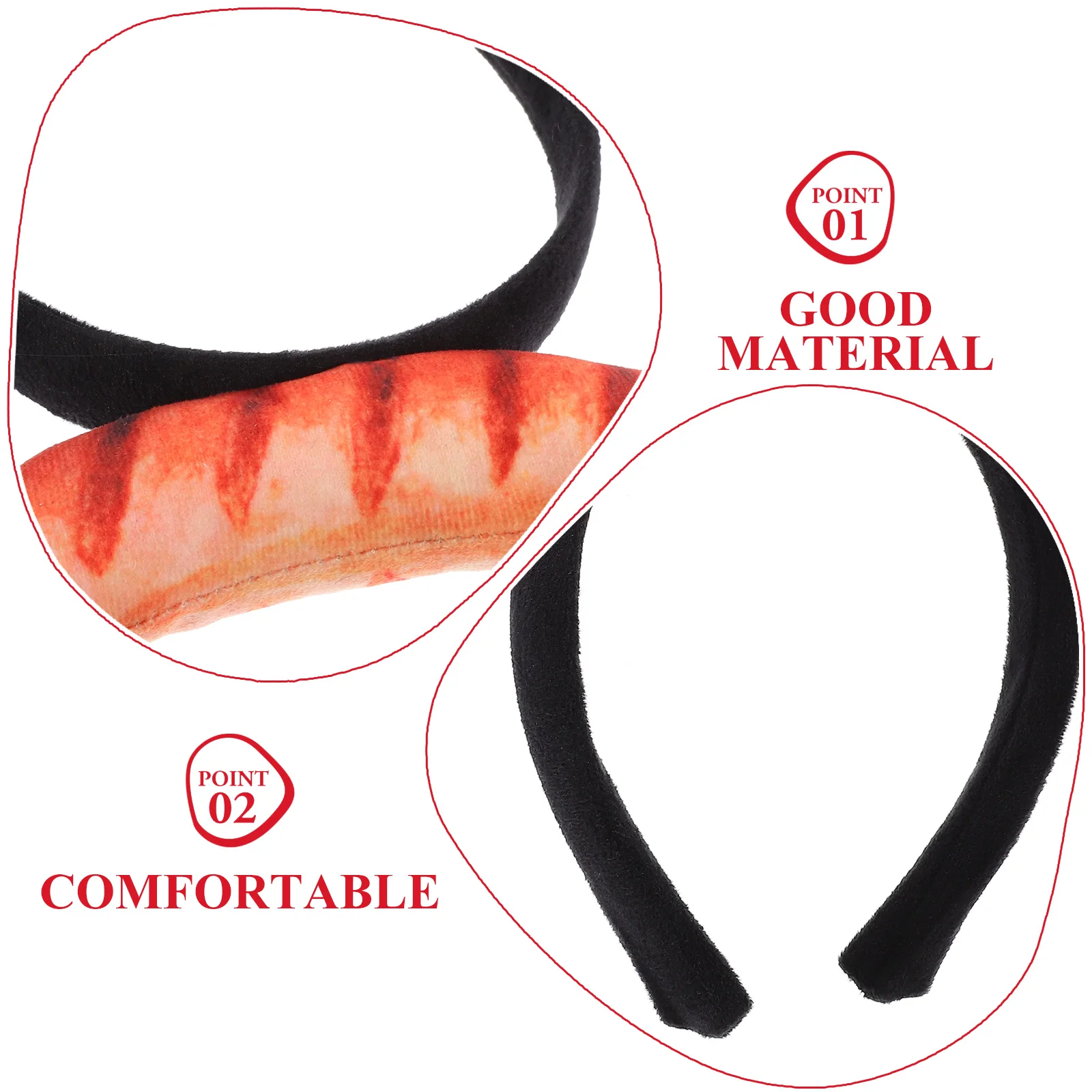 

Imitation Food Headband Novelty Photo Prop Cosplay Costume Accessories Food Headwear For Party Stage Performance