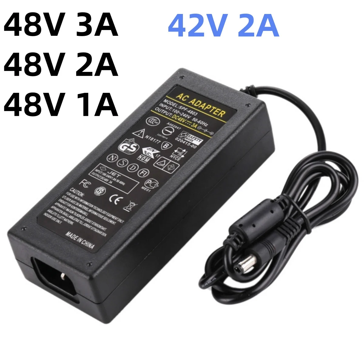 

Блок питания ACDC 48 В 2 А 3 А 1 А 42 В 2 А 48v1a 48v2a 48v3a Адаптер питания 48 В Адаптер 48 Вт 96 Вт 144 Вт 42V2A Блок питания 5,5*2,5 мм