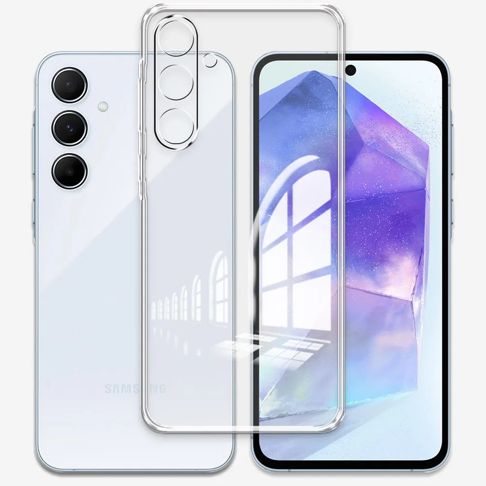 For Samsung M55 Case Clear Soft Silicone Cover Phone Cases For Samsung M15 Clear Shockproof Coque For Samsung Galaxy F15 Fundas