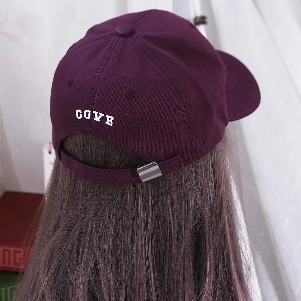 

Cotton OverSize Baseball Cap Washable Letters Vintage Duck Tongue Cap Anti-UV Versatile Large Head Circlet Cap Riding Running