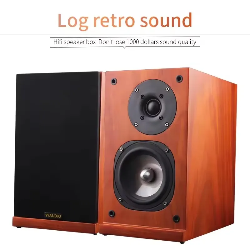 

M-07 HIFI Speaker Bookshelf Speaker Wooden Case Passive None-Battery Lossless