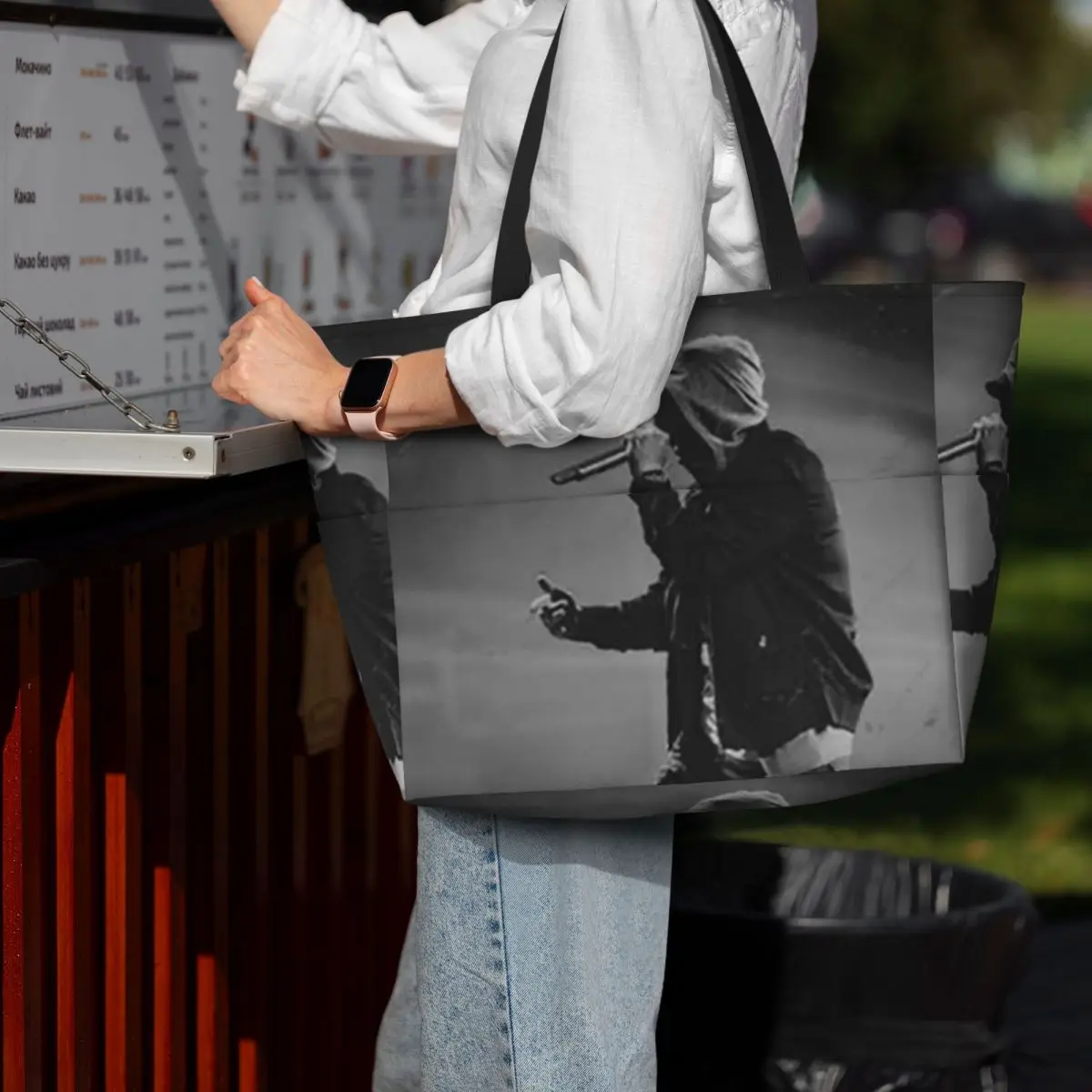 

Eminem Beach Tote Bag Sport Gym Yoga Duffle Large Tote Bag Women Travel Bag Fitness bag